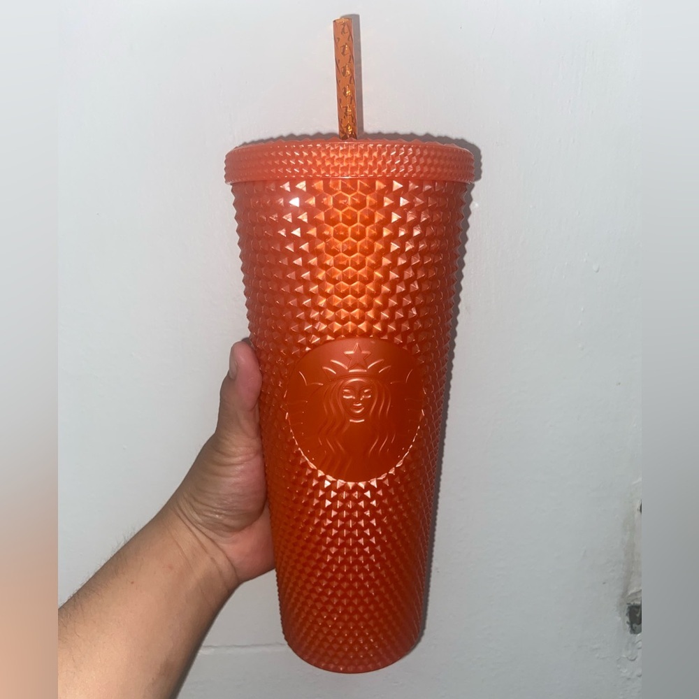 Starbucks studded Orange